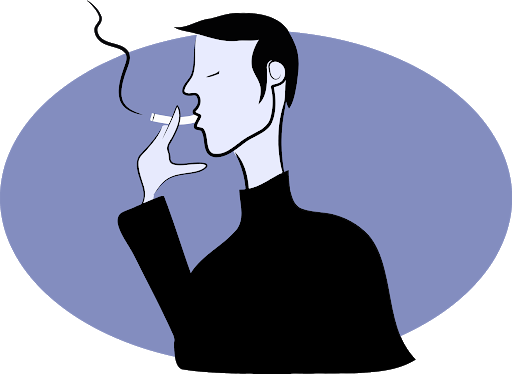 Man Smoking clip art