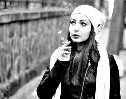 Woman smoking